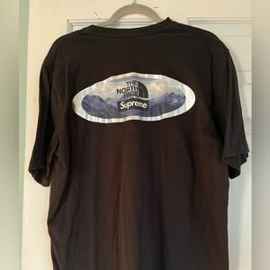 Supreme x The North Face Mountains Tee Black T-shirt Men’s Large